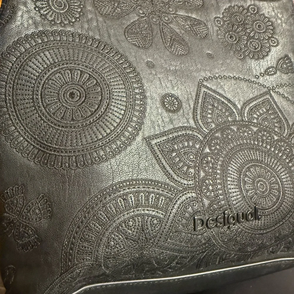 Desigual Embossed Black Backpack - Picture 5 of 14